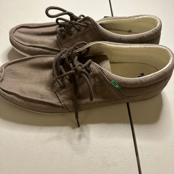 Sanuk tko men’s loafers 14 tan - Picture 3 of 7